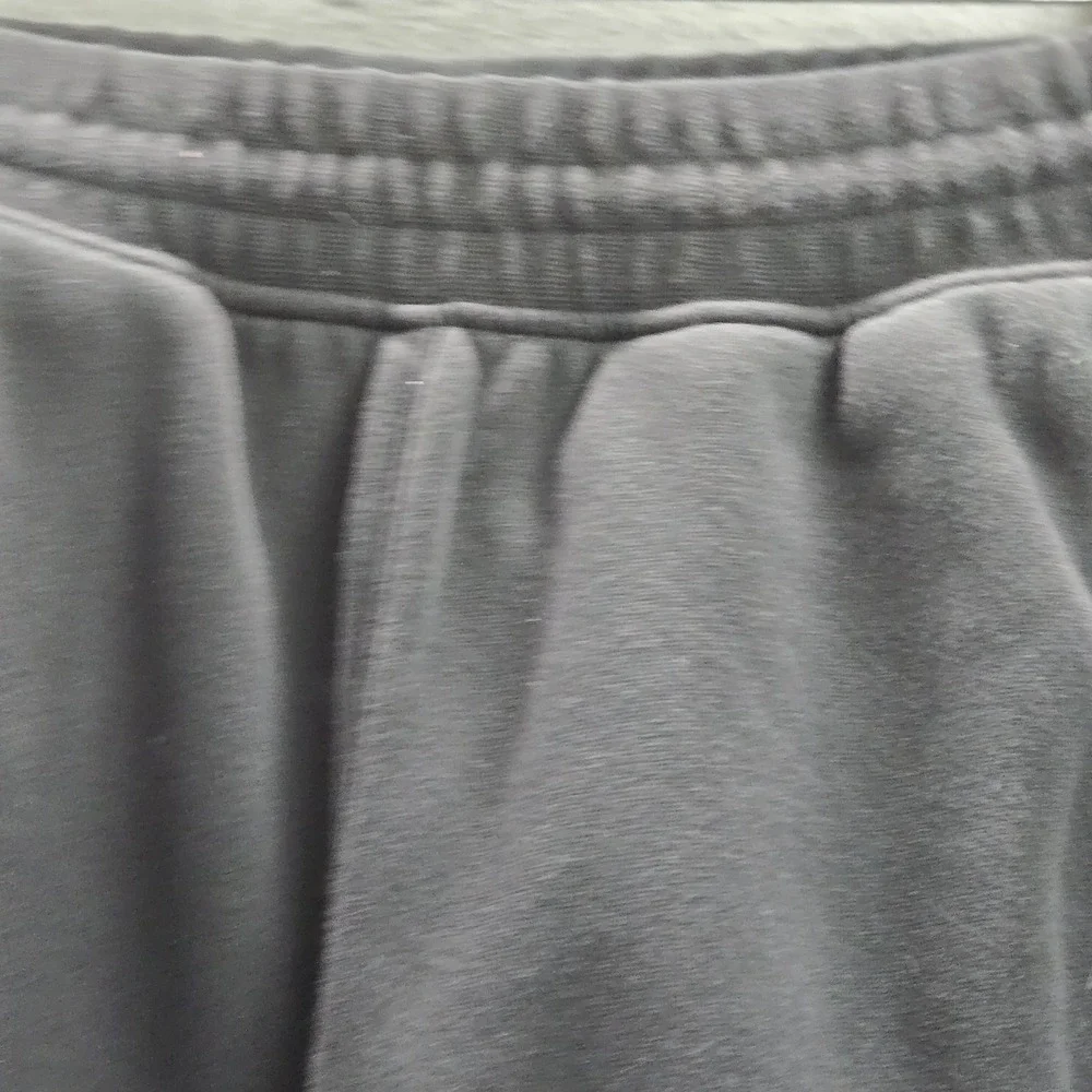 Adidas Men Activewear Pants S Black Embroidered Sweatpants‎ Colorblock Fleece